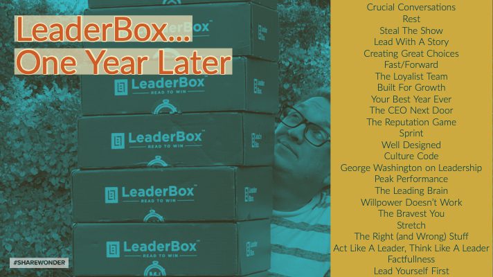 Leadership Through Books (thoughts on LeaderBox, one year later)